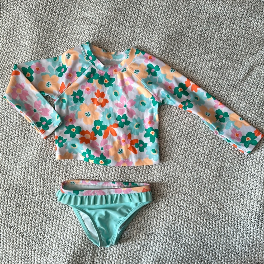 Wonder Nation 2T two piece rashguard swimsuit